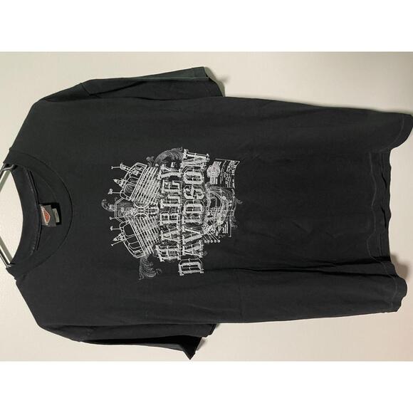 Harley-Davidson Black Graphic T-Shirt L - Picture 1 of 4